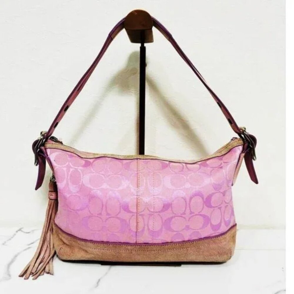 Very*RARE* COACH Y2K Soho Hobo PINK Bag - Picture 4 of 10